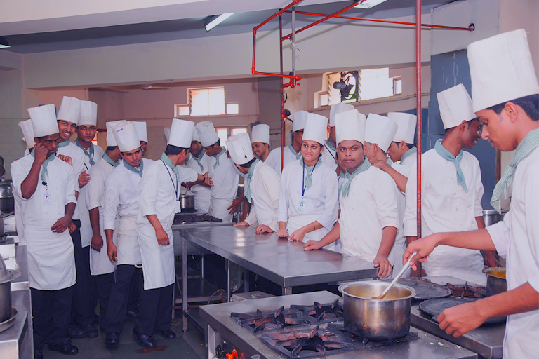 Saisamrat hotel management institue Practical training at kitchen